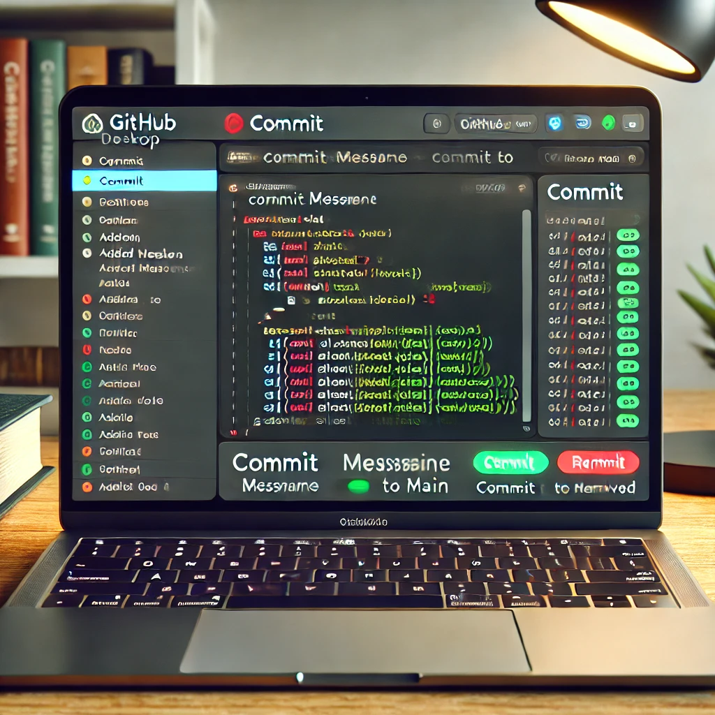 DALL·E-2024-09-12-11.56.41-A-realistic-scene-showing-a-clear-view-of-the-GitHub-desktop-interface-on-a-laptop-screen-with-a-specific-focus-on-the-commit-process.-The-commit-comm